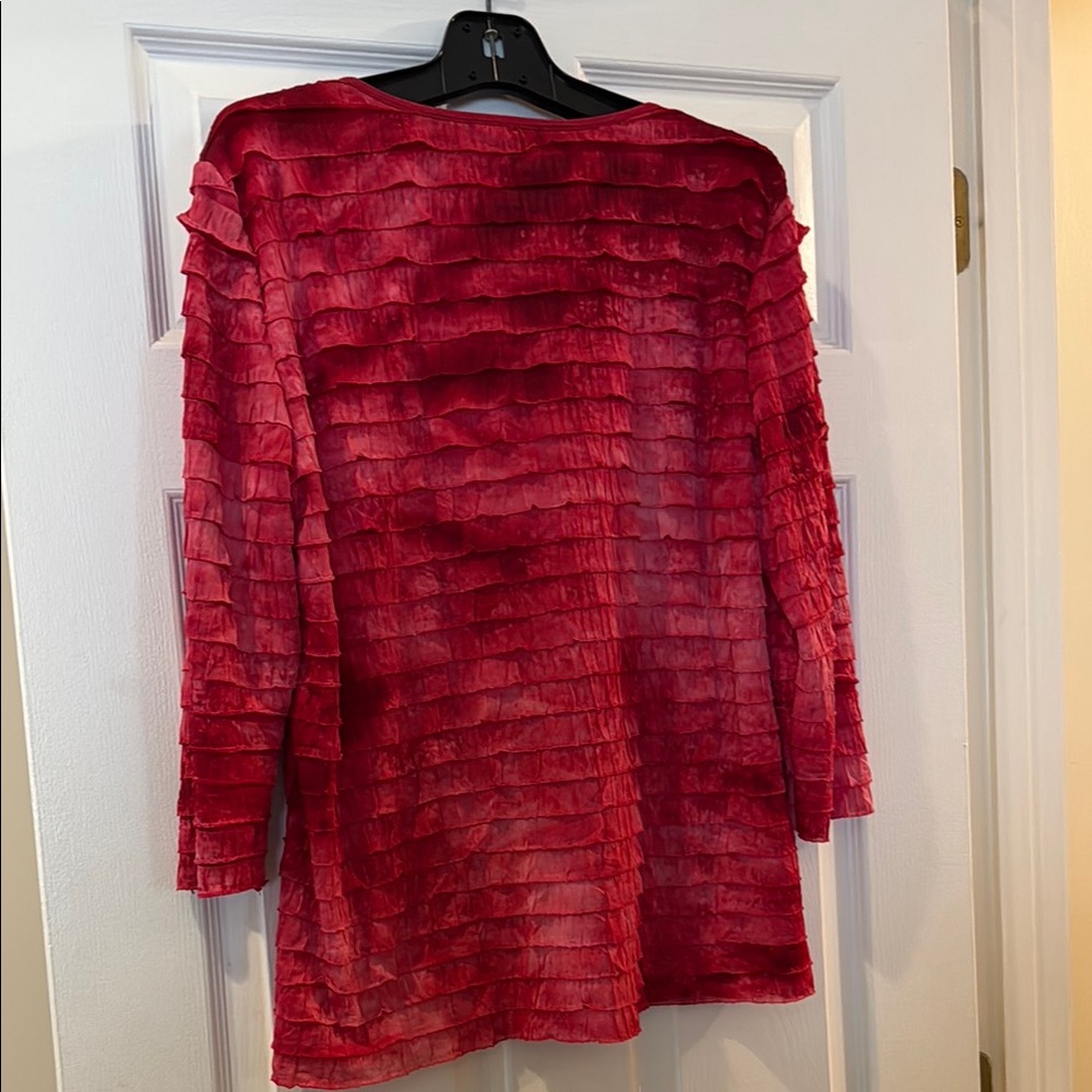 Elementz Red Layered Top - Picture 2 of 3